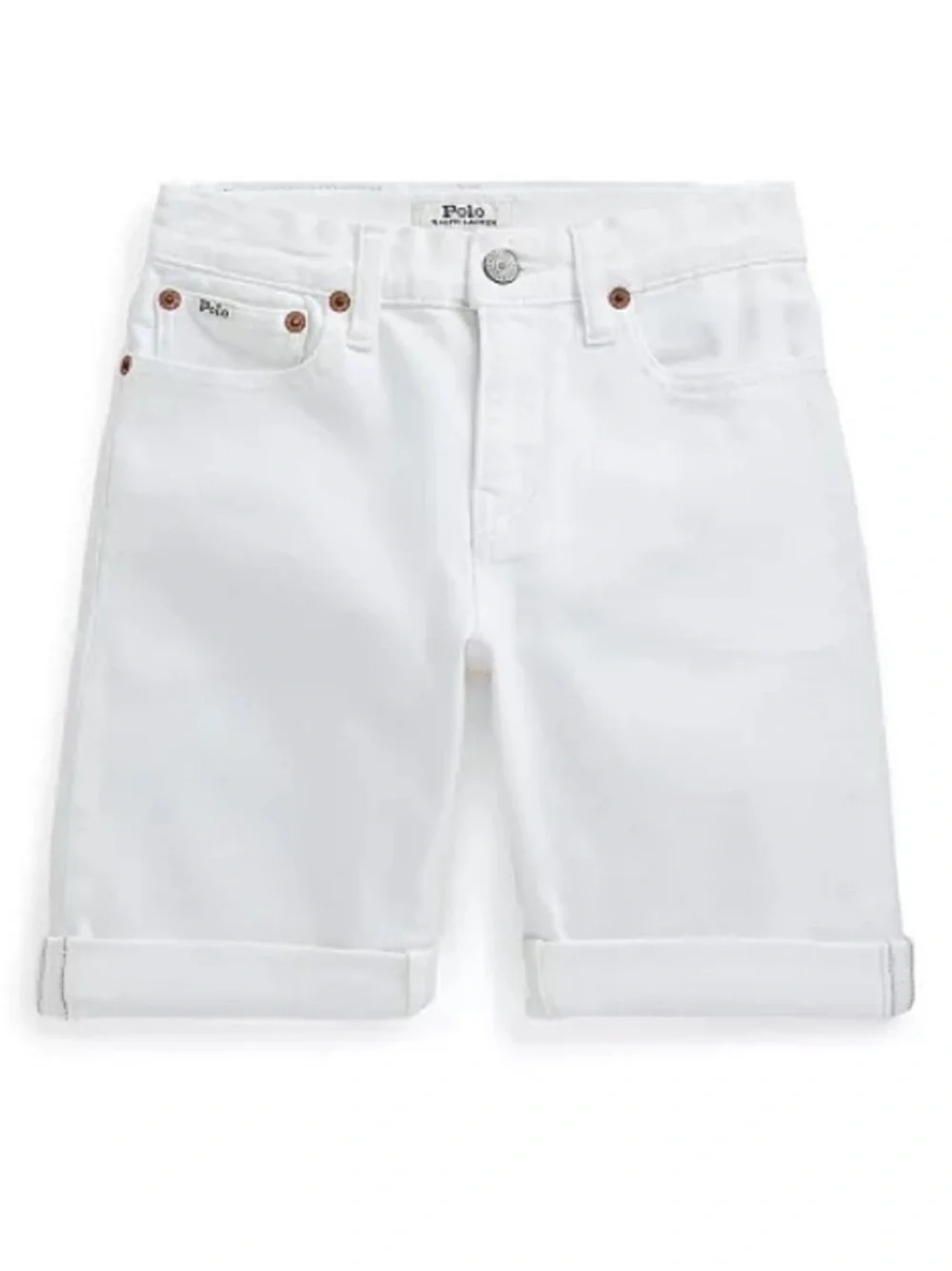Ralph Lauren White Sullivan Slim Shorts